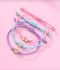 girls rainbow heart and flower shaped bracelet