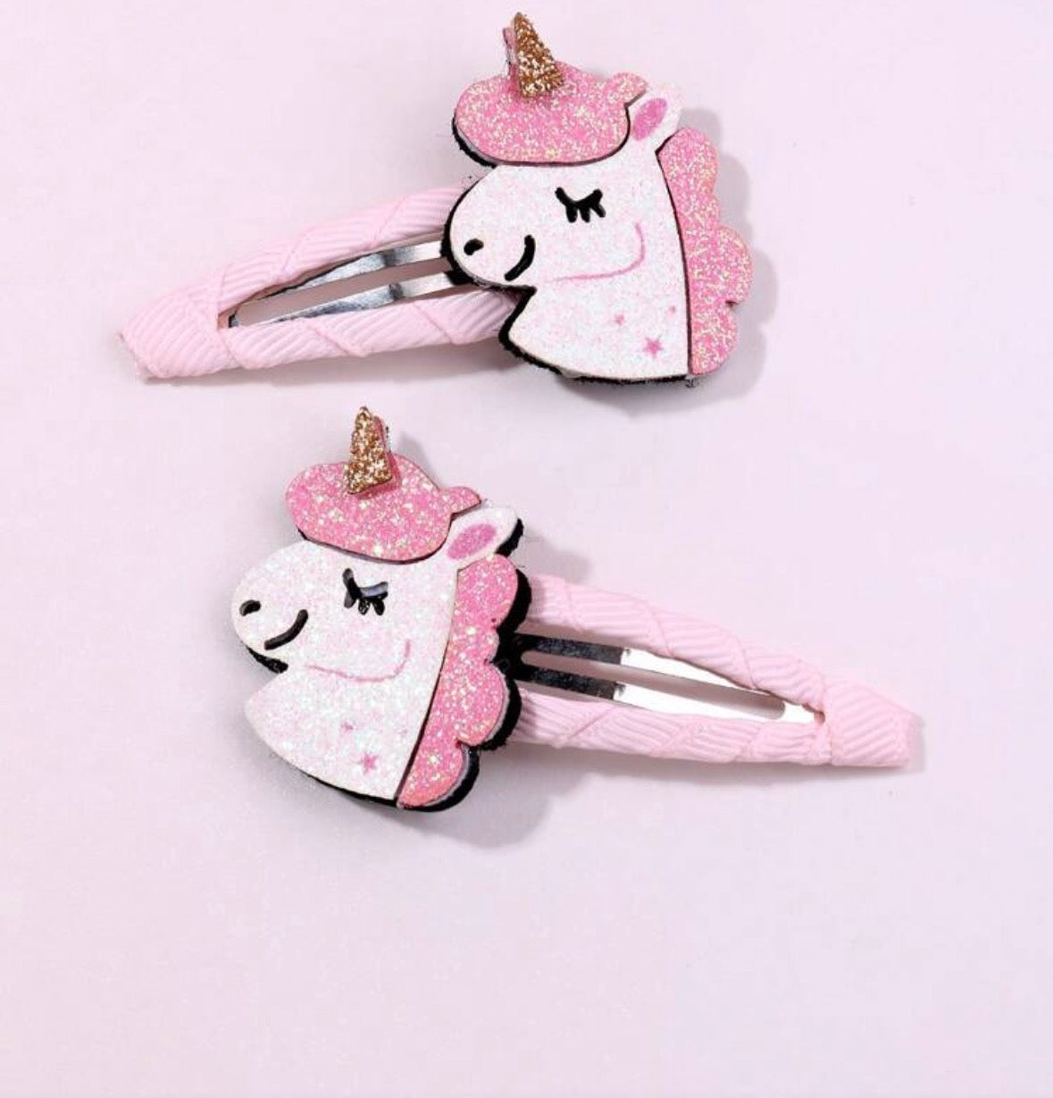 unicorn hairclips - set of 2