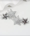 Glitter star hairclips set of 2