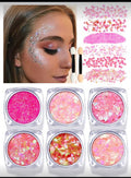 Set of 6 face glitters
